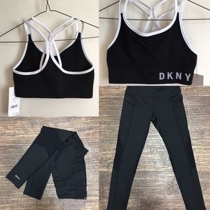 Very cute DKNY Sport Bra and Leggings Set
